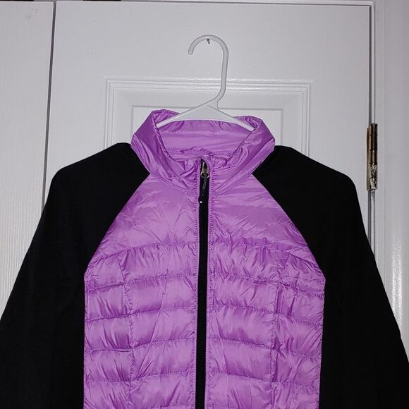 32 Degrees lilac purple down  weatherproof mixed quilted jacket Sz M NWOT - Picture 3 of 7